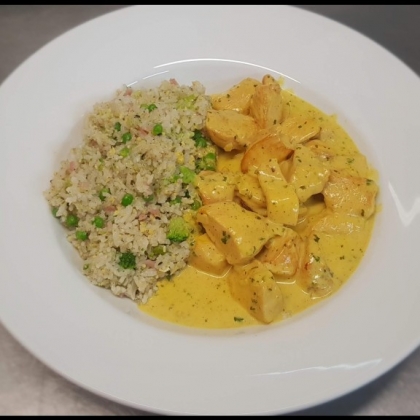 Kip curry met rijst
